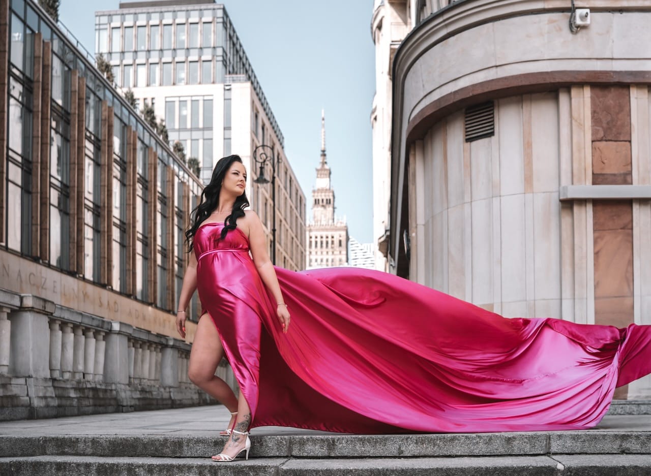 Sesja zdjęciowa Flyingdress Warszawa WeddAtelier Fotografia i Film Ślubny